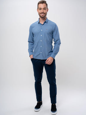 Camisa Social Slim Xadrez Enzo Milano - Hellik Store