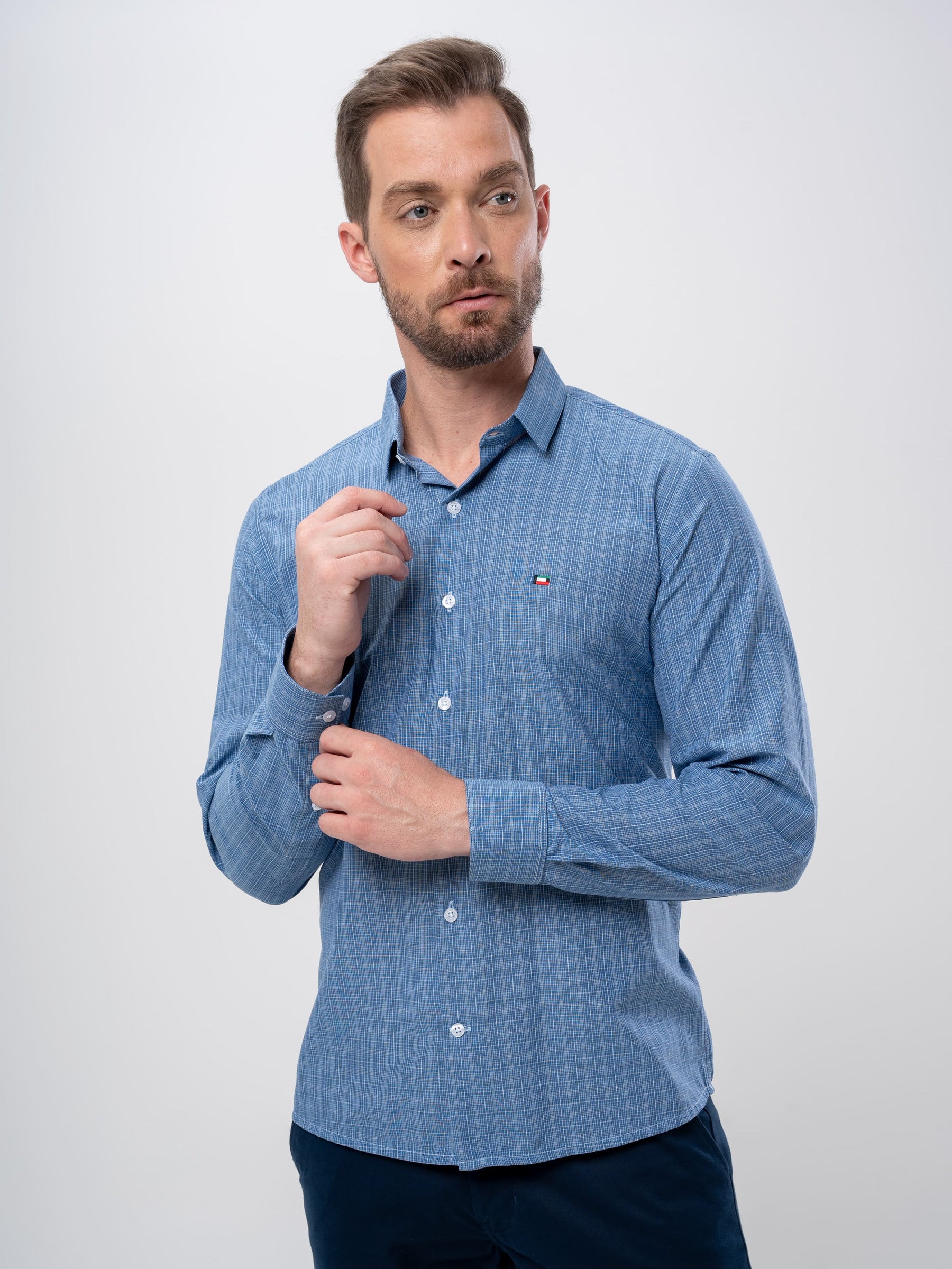 Camisa Social Slim Xadrez Enzo Milano - Hellik Store