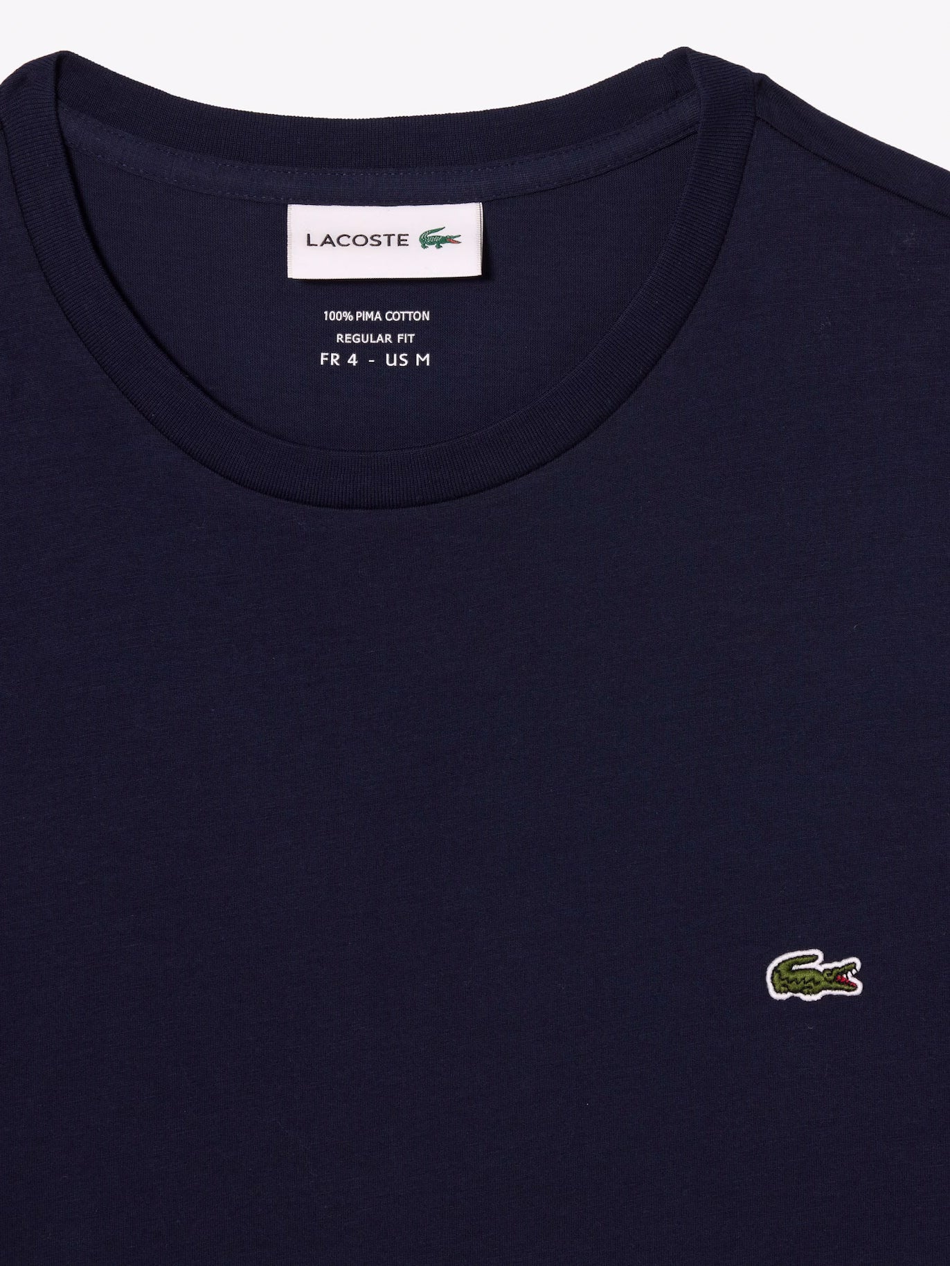 Camiseta Lacoste Básica Algodão Pima